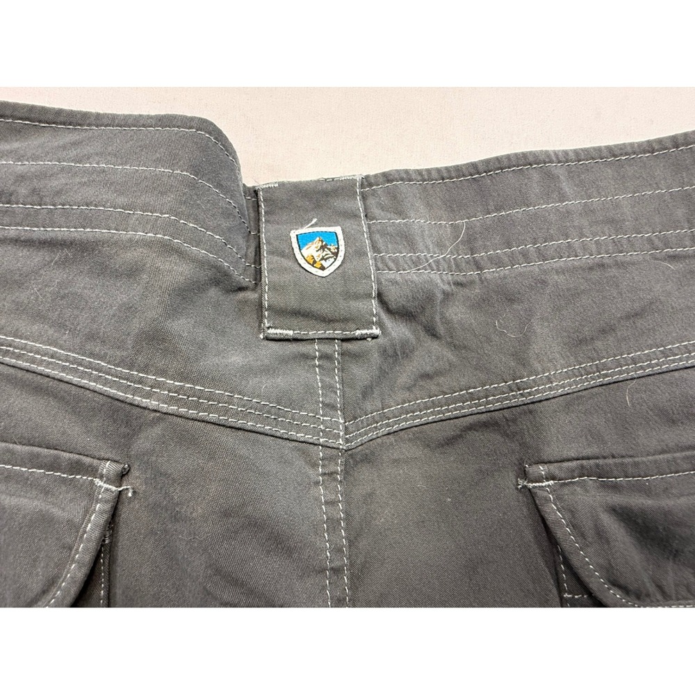 KUHL Women 20W Cargo Hiking Shorts Gray Charcoal Outdoor Trail Multi Pocket